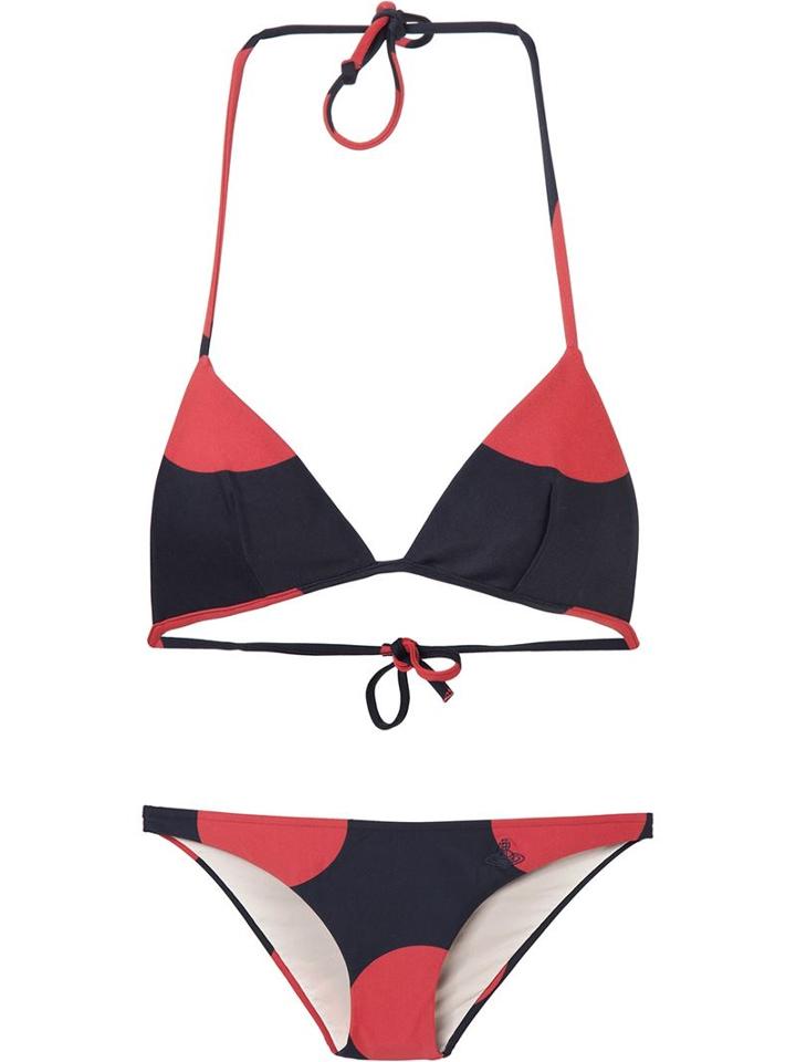 Vivienne Westwood Anglomania Eve Bikini, Women's, Size: Xs, Blue, Polyamide/spandex/elastane