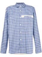 Junya Watanabe Comme Des Garçons Man Checked Shirt - Blue