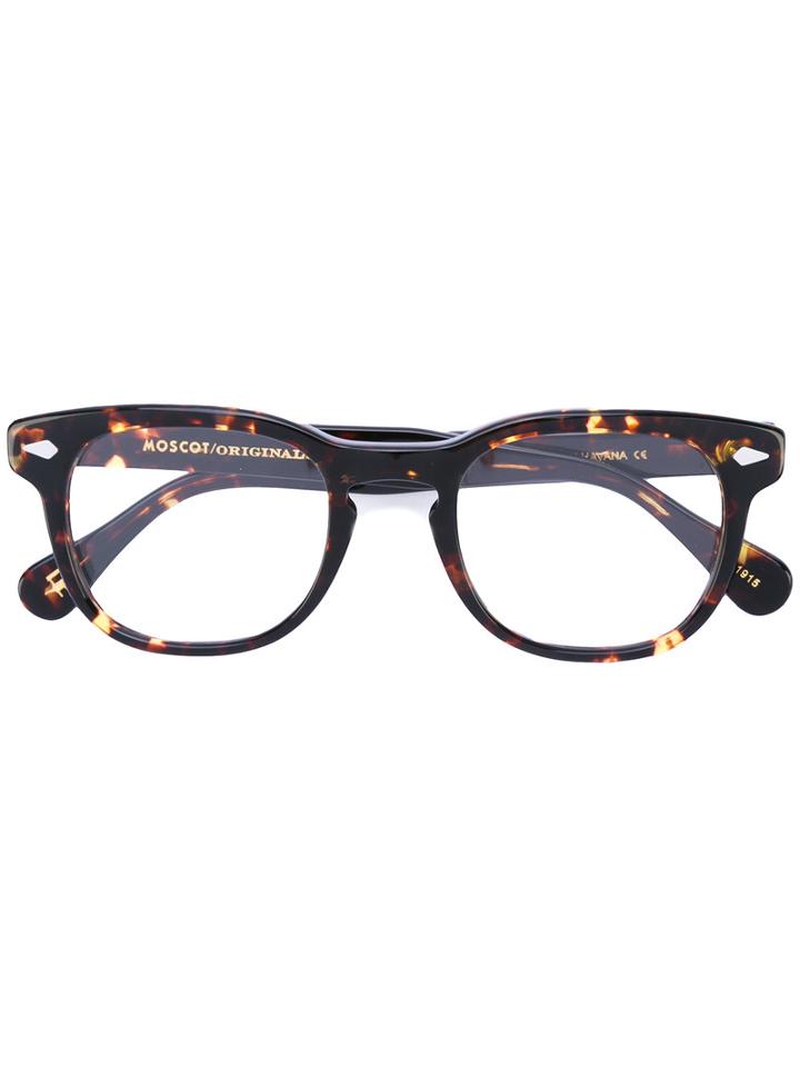 Moscot - Gelt Glasses - Unisex - Acetate - 49, Brown, Acetate