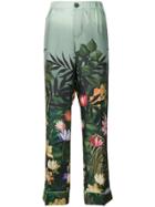 F.r.s For Restless Sleepers Floral Print Trousers - Green