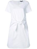Luisa Cerano Knot Waist Dress - White