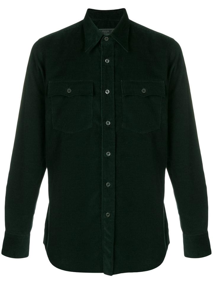 Prada Corduroy Shirt - Green