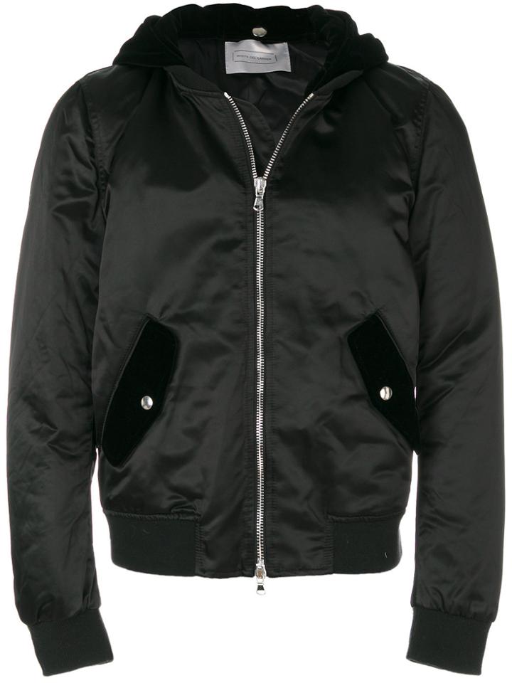 Route Des Garden Zipped Bomber Jacket - Black