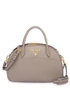 Prada Logo Top Handle Bag - Neutrals