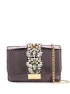 Gedebe Snakeskin-effect Shoulder Bag - Black