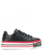 Moschino Platform Logo Sneakers - Black