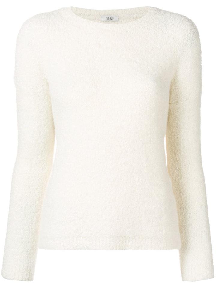 Peserico Basic Furry Jumper - White