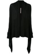 Rick Owens - Medium Wrap Cardigan - Women - Virgin Wool - M, Black, Virgin Wool
