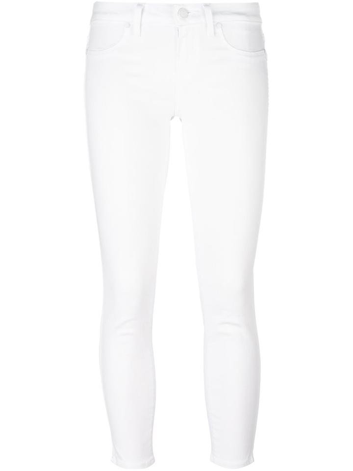 Paige 'verdugo' Trousers, Women's, Size: 24, White, Cotton/polyester/spandex/elastane