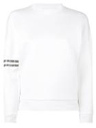 Eleventy - Embellished Stripe Sweatshirt - Women - Cotton/polyamide - M, White, Cotton/polyamide