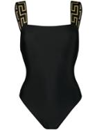 Versace Greca Border Swimsuit - Black