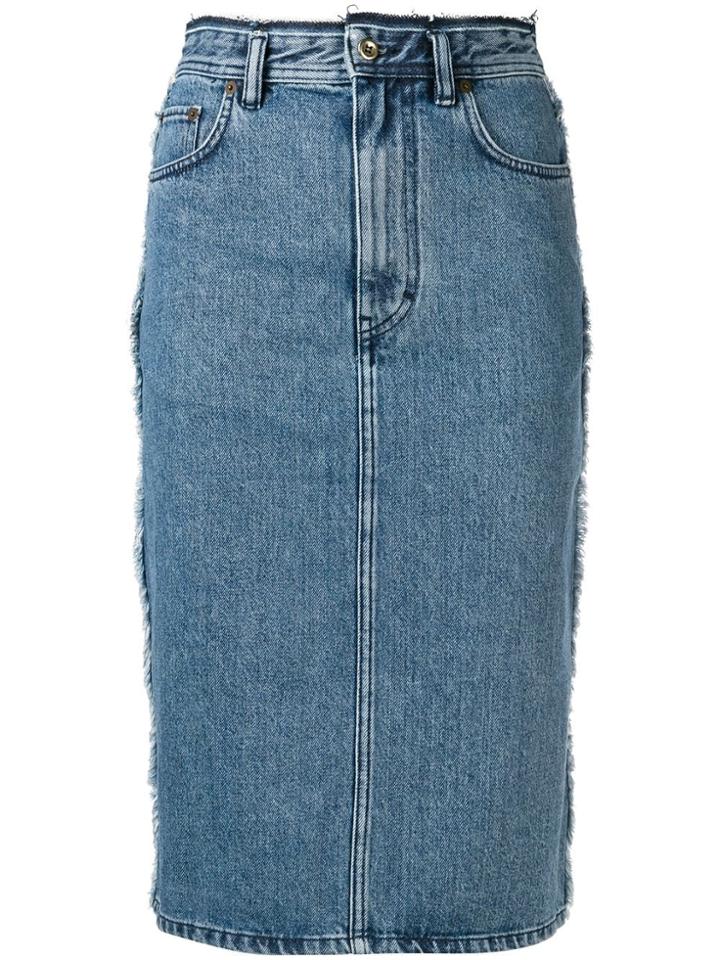 Acne Studios Denim Pencil Skirt - Blue