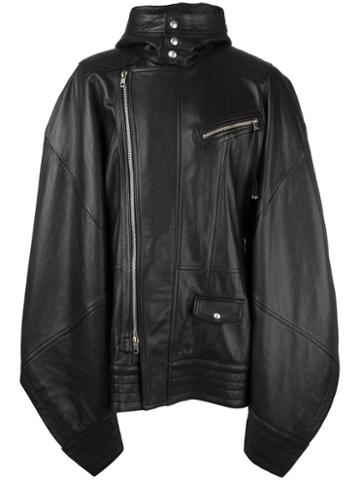 Diesel Black Gold Oversized Leather Coat, Men's, Calf Leather/viscose/polyester