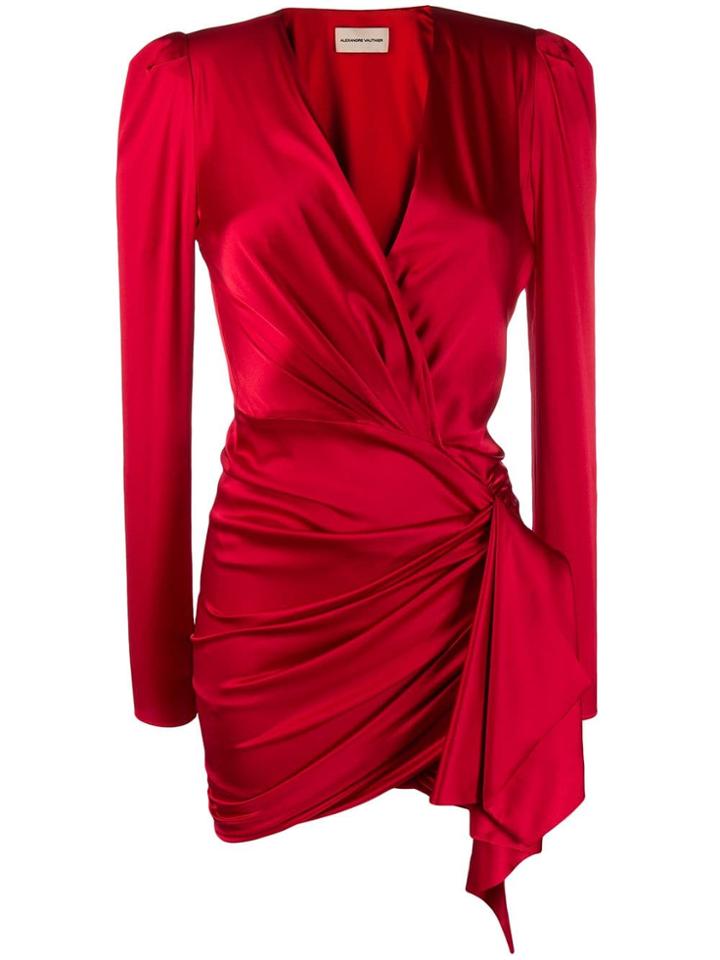 Alexandre Vauthier Draped Mini Dress - Red