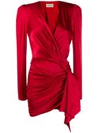 Alexandre Vauthier Draped Mini Dress - Red