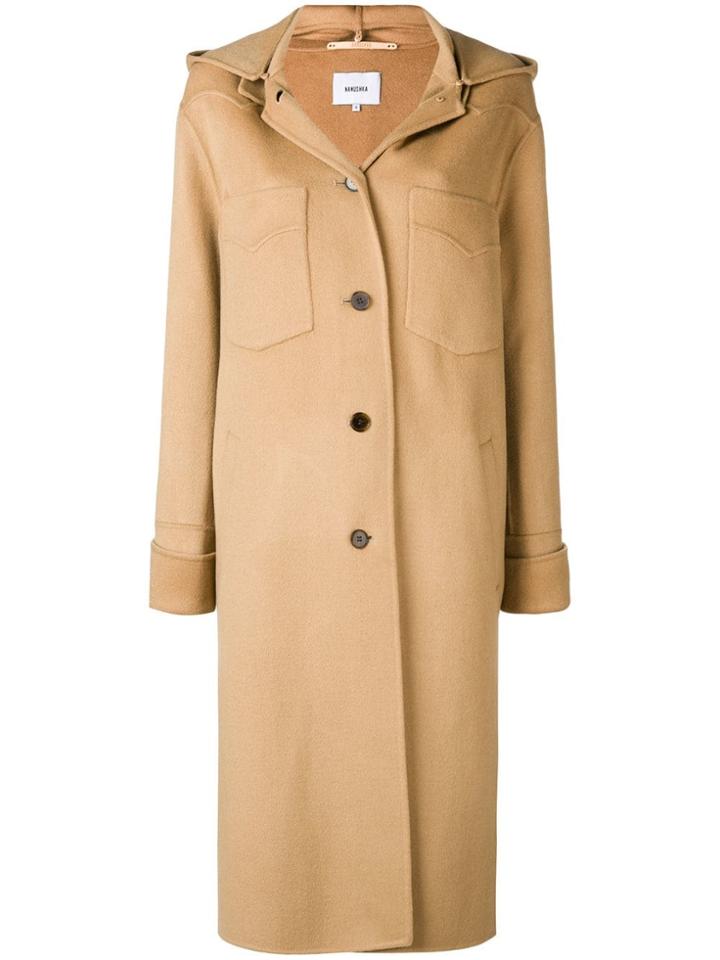 Nanushka Sabe Single Breasted Coat - Brown