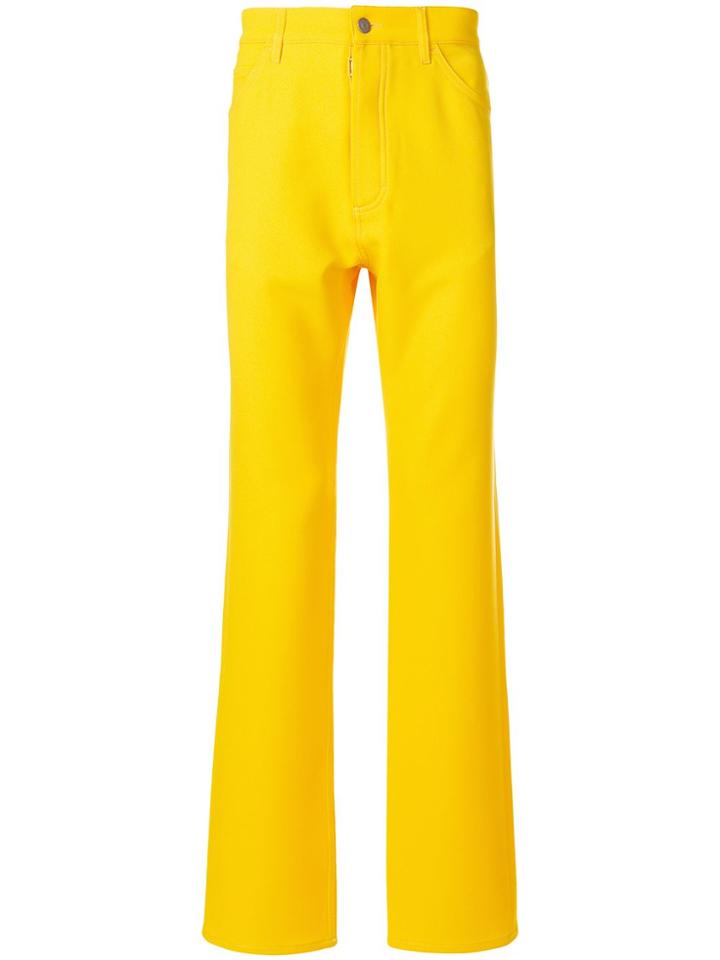Maison Margiela Straight Cut Jeans - Yellow & Orange