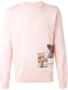 Misbhv Photo Print Jumper, Men's, Size: Large, Pink/purple, Cotton/acrylic