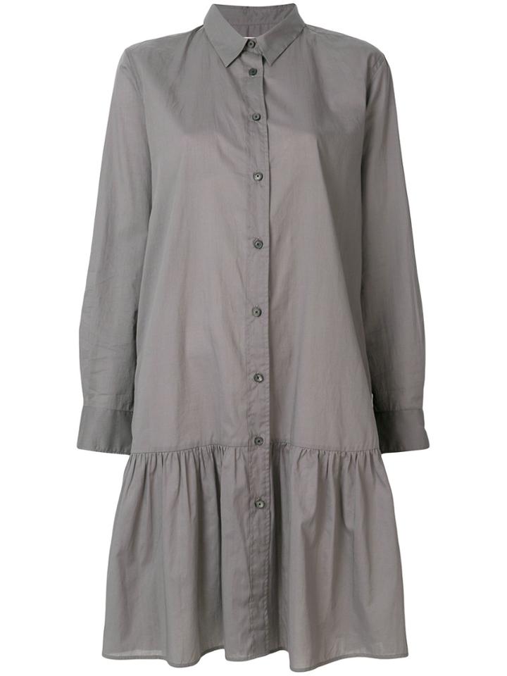 Lareida Button-up Shirt Dress - Grey