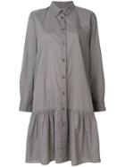 Lareida Button-up Shirt Dress - Grey