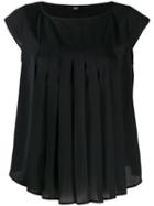 Steffen Schraut Pleated Blouse - Black