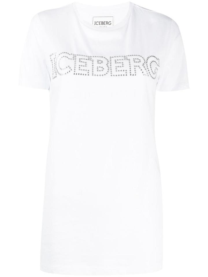 Iceberg Logo Embellished T-shirt - White
