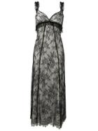Alexa Chung Lace Midi Dress - Black