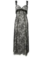 Alexa Chung Lace Midi Dress - Black