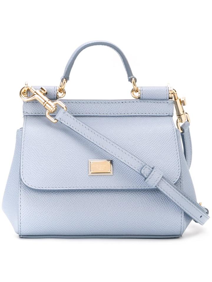 Dolce & Gabbana Micro 'sicily' Tote, Women's, Blue