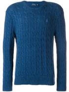 Polo Ralph Lauren Cable Knit Slim-fit Jumper - Blue