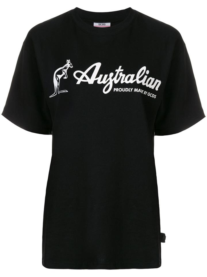 Gcds Australian T-shirt - Black