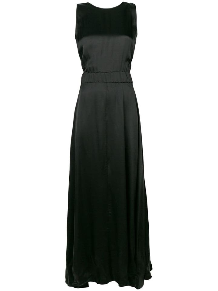 Forte Forte Flaunty Flared Evening Dress - Black