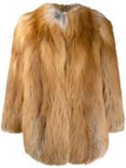 Numerootto Mara Shaggy Coat - Brown