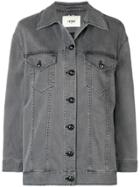 Fendi Embellished Denim Jacket - Grey