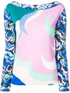 Emilio Pucci Abstract Print Blouse - Blue