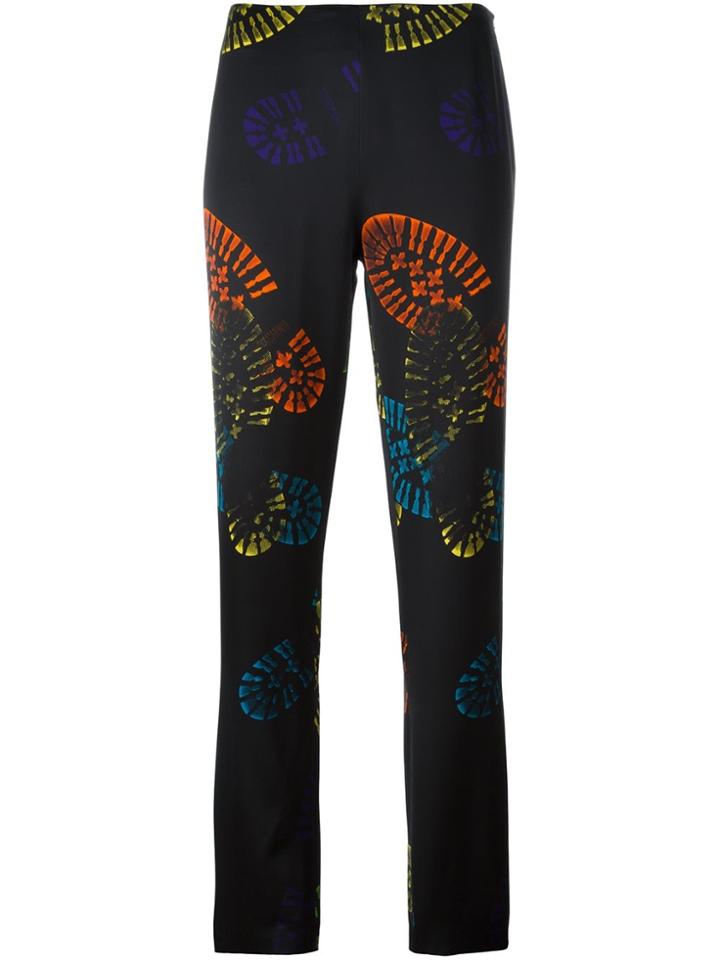 Moschino Boot Sole Print Trousers - Black