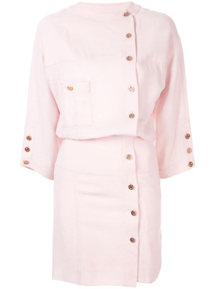 Chanel Pre-owned Button Detailing Short Dress - Pink