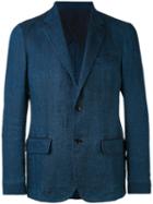 Ermenegildo Zegna - Flap Pockets Blazer - Men - Linen/flax/polyamide - 46, Blue, Linen/flax/polyamide