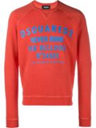 Dsquared2 Never Mind Print Sweatshirt, Men's, Size: Small, Red, Cotton