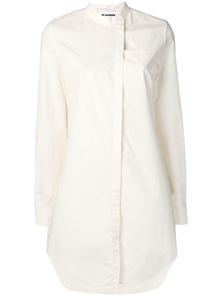 Jil Sander Long Oversized Shirt - Neutrals