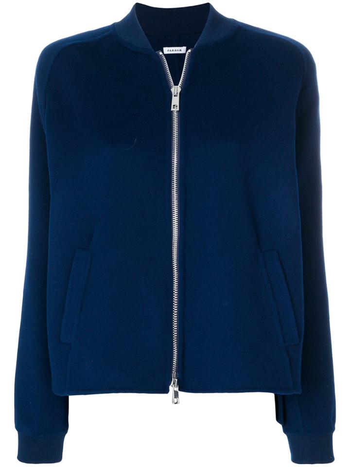 P.a.r.o.s.h. Textured Bomber Jacket - Blue