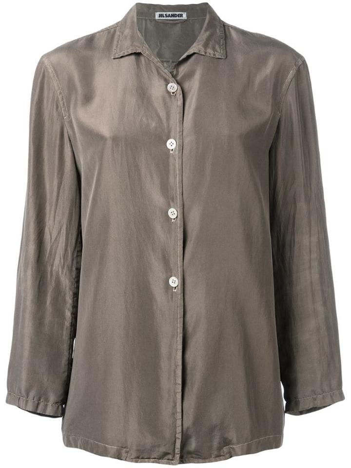 Jil Sander Pre-owned Silk Shirt - Brown