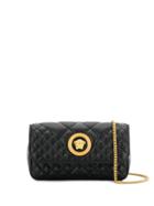 Versace Quilted Medusa Crossbody Bag - Black
