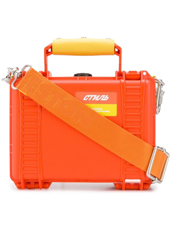 Heron Preston Tool Box Shoulder Bag - Orange