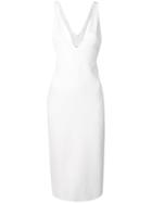 Stella Mccartney V-neck Pencil Dress - White