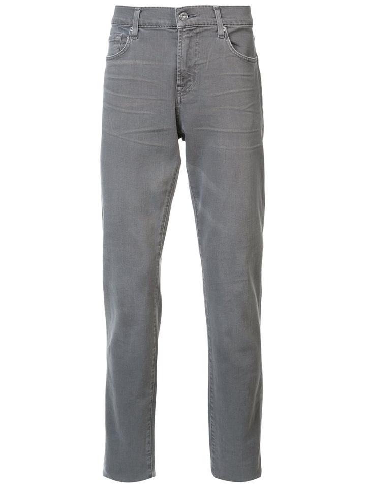 7 For All Mankind 'the Slimmy' Jeans, Men's, Size: 38, Grey, Cotton