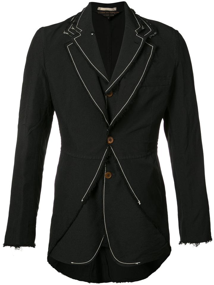 Comme Des Garçons Homme Plus - Double Closure Blazer - Men - Polyester - M, Black, Polyester