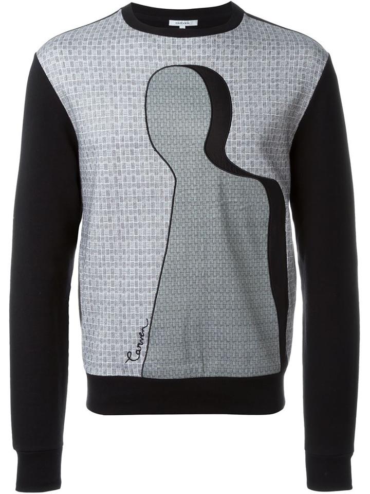 Carven Contrast Panel Sweatshirt