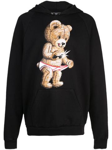 Dom Rebel Snap Print Hoodie - Black