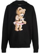 Dom Rebel Snap Print Hoodie - Black